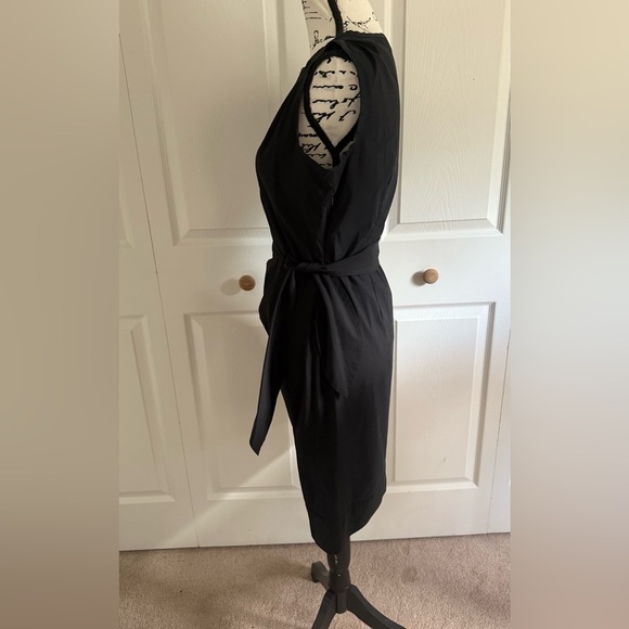 DVF Diane Von Furstenberg SIZE 6 Della black faux wrap sheath mini dress - Picture 6 of 11